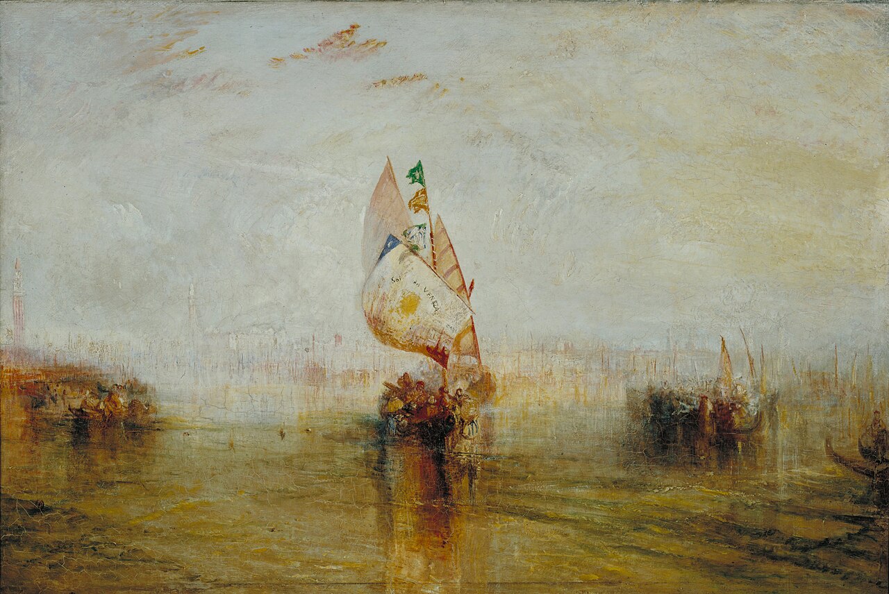 터너의 그림 '바다로 나가는 베네치아의 태양'